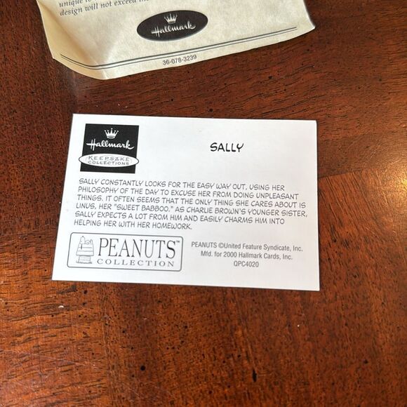 Vintage 2000 Peanuts Sally Jointed Figurine with Box Limited Edition - Picture 3 of 10